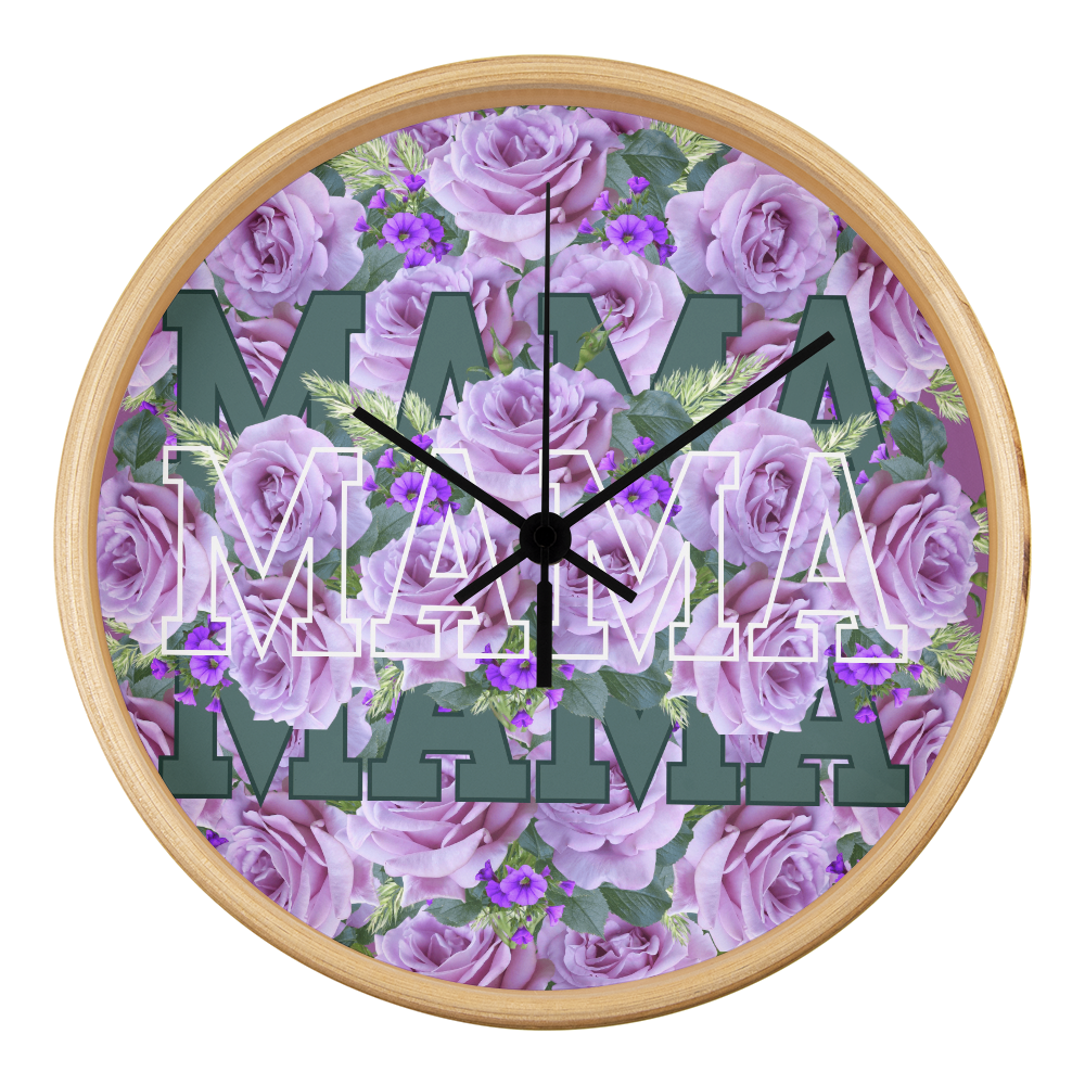 Wall Clock, the perfect gift for mother's day.  Mama wall clock